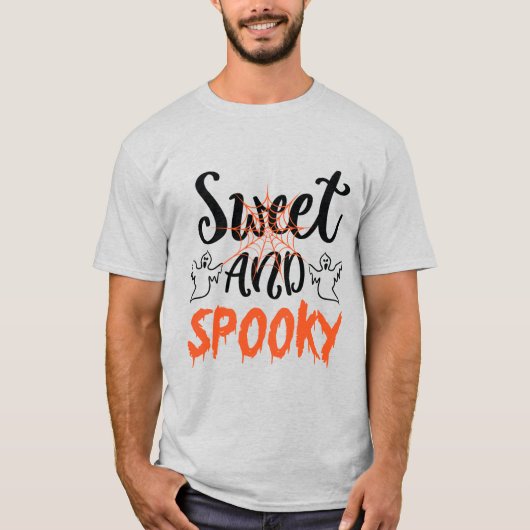 Sweet Spooky Gespenster Männer Halloween T - Shirt (Vorderseite)