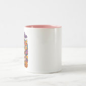 Sweet & Spooky Halloween Candy Chaos Zweifarbige Tasse (Mittel)