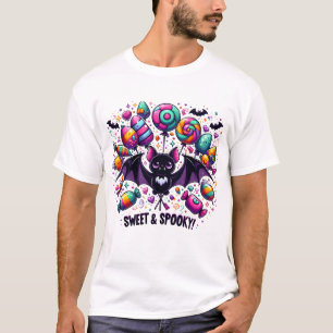 Sweet & Spooky   Halloween Spooky Bat T-Shirt
