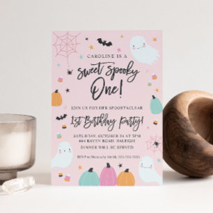 Sweet Spooky One 1. Geburtstagsfeier Party Einladu Einladung