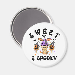 Sweet & Spooky Retro Halloween Eiscreme Conces Magnet