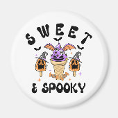 Sweet & Spooky Retro Halloween Eiscreme Conces Magnet (Vorne)