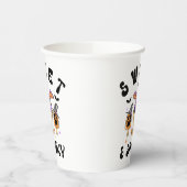 Sweet & Spooky Retro Halloween Eiscreme Conces Pappbecher (Links)