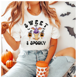 Sweet & Spooky Retro Halloween Eiscreme Conces T-Shirt