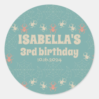 Sweet Spooky Tales Halloween Geburtstag Thema Runder Aufkleber