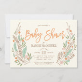 Sweet Sprigs Gender Neutral Baby Shower Einladung (Vorderseite)