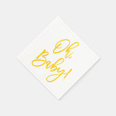 Sweet Sprigs Gender Neutral Baby Shower Napkin Serviette (Ecke)