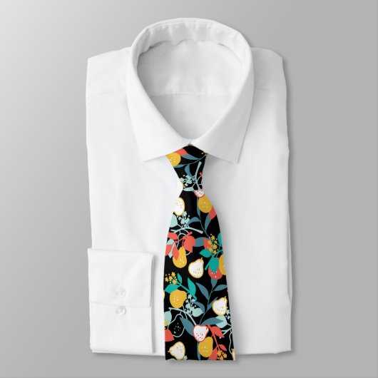Sweet Spring Birne Fruit Pattern Neck Tie Krawatte (Gebunden)