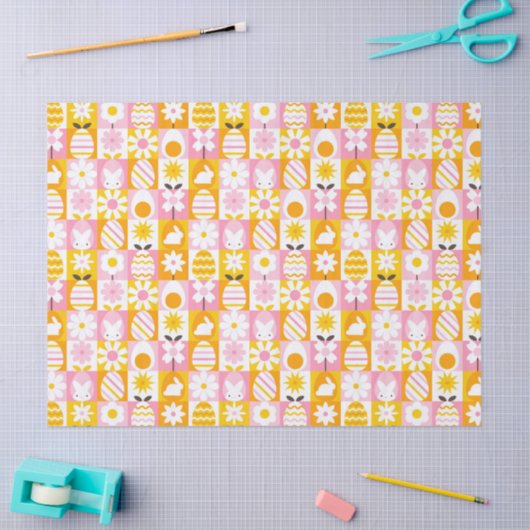 Sweet Spring Easter Patchwork  Seidenpapier (Basteln)