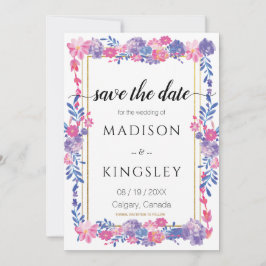 Sweet Spring Floral Abstrakt Save the Date CARD Einladung
