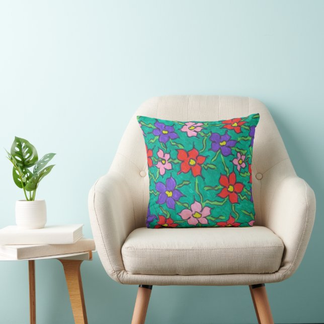 Sweet Spring Greenery Floral Kissen (Stuhl )