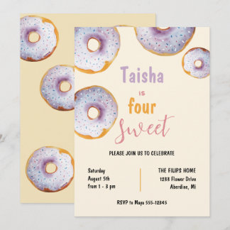 Sweet Sprinkle Donut Aquarellbilder