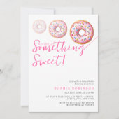 Sweet Sprinkle Donuts Moderne Girl Baby Dusche Einladung (Vorderseite)