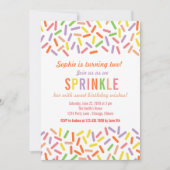 Sweet Sprinkle Geburtstagsparty Einladung (Vorderseite)