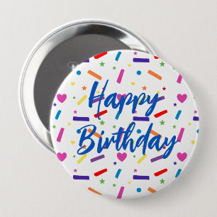 Sweet Sprinkle Geburtstagsparty Thema Button