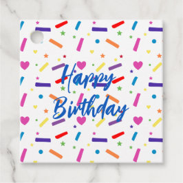 Sweet Sprinkle Geburtstagsparty Thema Geschenkanhänger