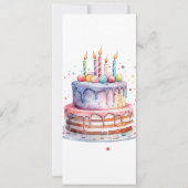 Sweet Sprinkle Kindergeburtstag Party Foto Einladung (Rückseite)