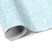 Sweet Sprinkles Blue Geschenkpapier (Rolleneckpunkt)