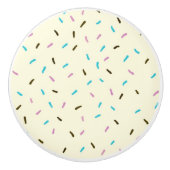 Sweet Sprinkles Ceramic Knob (Vanilla Cream) Keramikknauf (Vorderseite)