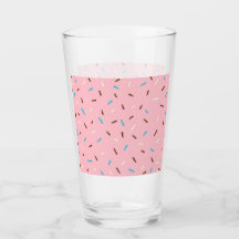 Sweet Sprinkles Glass Tumbler (Erdbeerrosa)