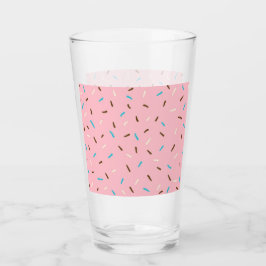 Sweet Sprinkles Glass Tumbler (Erdbeerrosa)