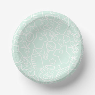 Sweet Sprinkles Green Pappteller