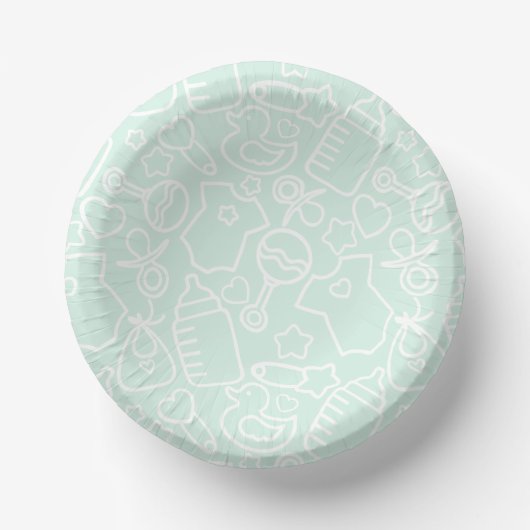 Sweet Sprinkles Green Pappteller (Vorderseite)
