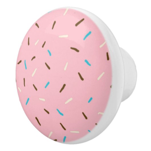 Sweet Sprinkles Keramik Knob (Erdbeerrosa) Keramikknauf (Rechts)