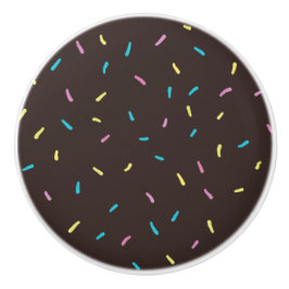 Sweet Sprinkles Keramik Knob (Schokoladenbraun) Keramikknauf