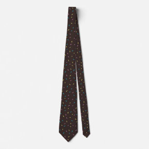 Sweet Sprinkles Neck Tie (Schokoladenbraun) Krawatte