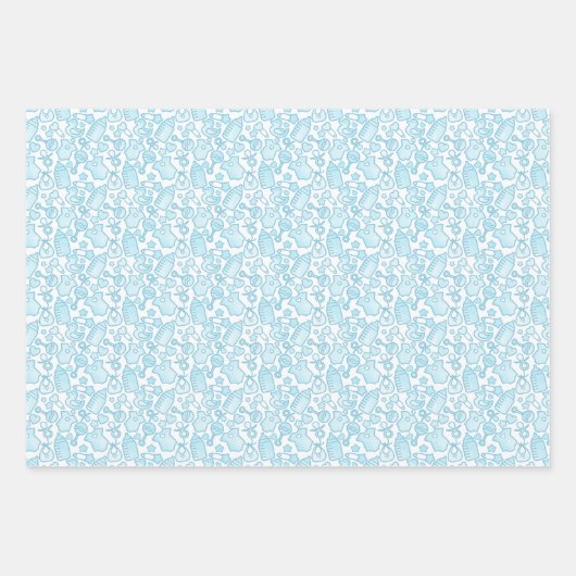 Sweet Sprinkles Ombre Blue Geschenkpapier Set (Vorderseite 2)