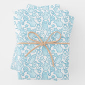 Sweet Sprinkles Ombre Blue Geschenkpapier Set (Beispiel)