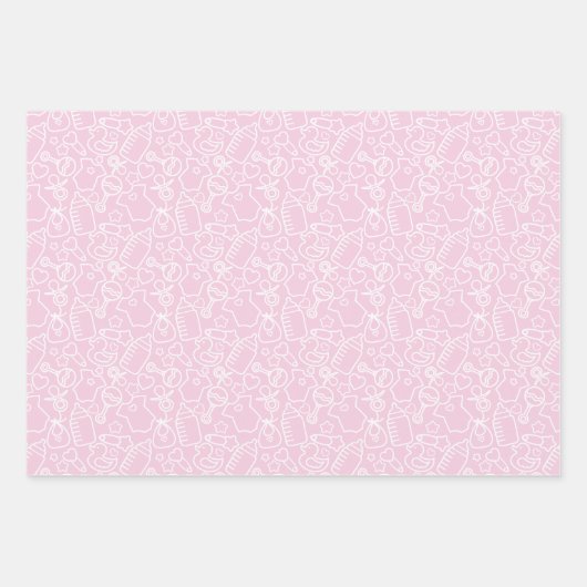 Sweet Sprinkles Pink Geschenkpapier Set (Vorderseite)