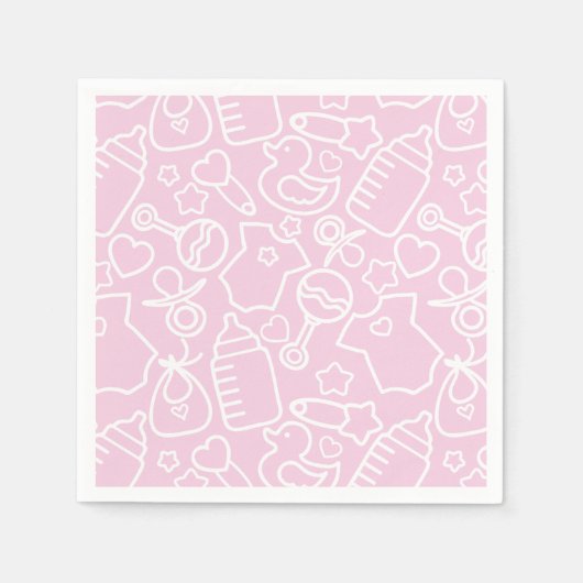 Sweet Sprinkles Pink Serviette (Vorderseite)
