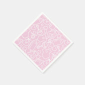 Sweet Sprinkles Pink Serviette (Ecke)