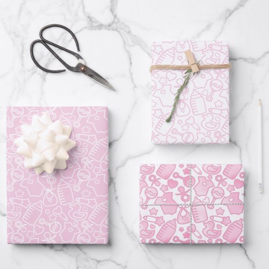 Sweet Sprinkles Sweet Pinks Geschenkpapier Set (Vorderseite)
