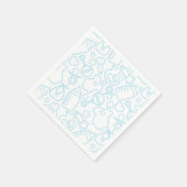 Sweet Sprinkles White Blue Serviette (Ecke)