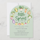 Sweet Sprout Baby Dusche Einladung (Vorderseite)