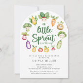 Sweet Sprout Baby Dusche Einladung (Vorderseite)