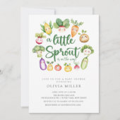 Sweet Sprout Baby Dusche Einladung (Vorderseite)