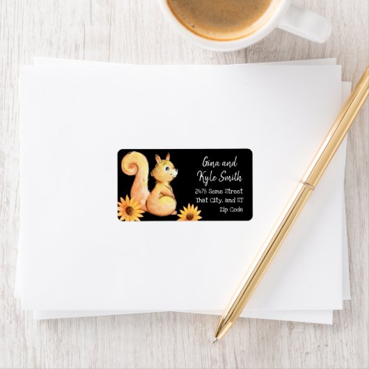 Sweet Squirrel Custom Address Labels Adressaufkleber (Insitu)