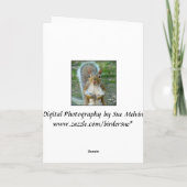 Sweet Squirrel Face (vertikal) Karte (Rückseite)