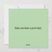 Sweet St. Patrick's Day Feiertagskarte (Rückseite)