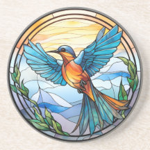 Sweet Stached Glass Bluebird
