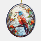 Sweet Stached Glass Kingfisher Keramik Ornament (Links)