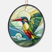 Sweet Stached Glass Toucan Bird Keramik Ornament (Links)