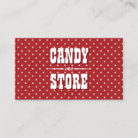 Sweet Star Patterns Candy Store Business Card