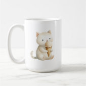 Sweet Start Coffee Tasse Kitty Cat mit Eis Creme (Links)