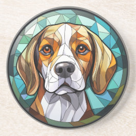 Sweet Stated Glass Beagle Hound Hund Getränkeuntersetzer