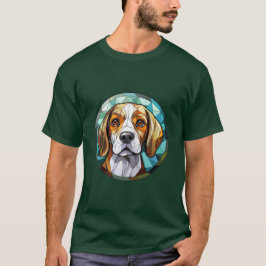 Sweet Stated Glass Beagle Hound Hund T-Shirt